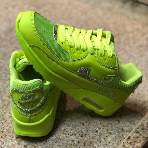 Custom Bling Women’s Nike Air Max 90 Sz 7.5 - Picture 2 of 3